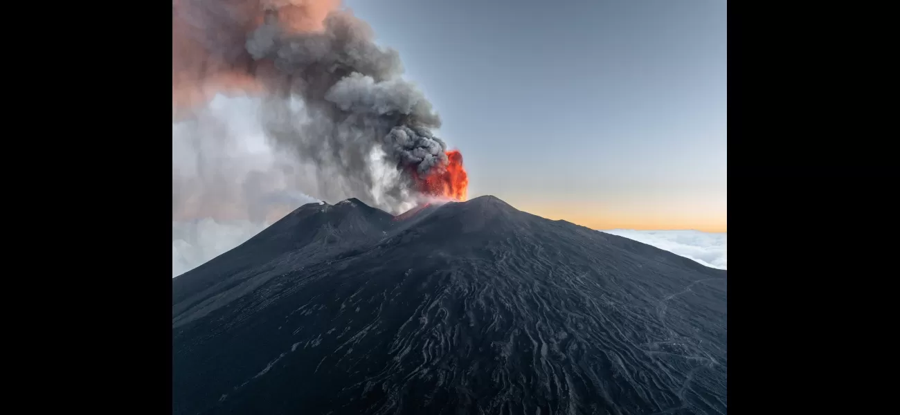 Travel chaos caused by eruption of Mount Etna prompts red alert.