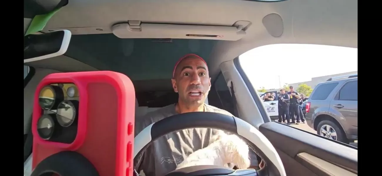 Famous streamer gets popular when swarmed by armed cops.