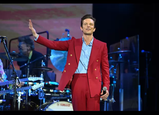 Fans were amazed when The Killers stopped their concert to celebrate England's win in the semi-final match.