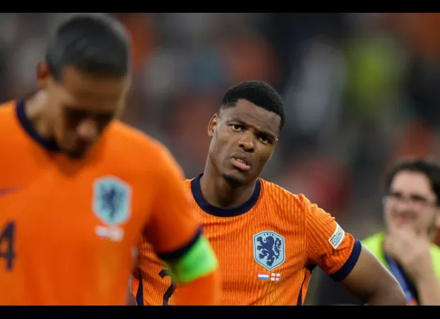 Dumfries shares thoughts on controversial penalty in Dutch loss to England.