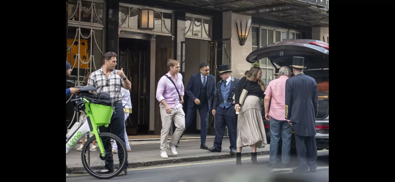 Superman star Henry Cavill and his girlfriend with a baby on the way spotted in London.