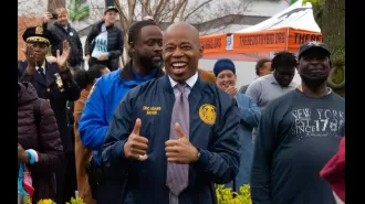 Mayor Eric Adams introduces NYC's first official trash bin pickup program, unveiling a revamped appearance for city streets.