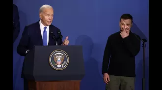 Biden mistakenly refers to Ukrainian President Zelensky as President Putin during a tense press conference.