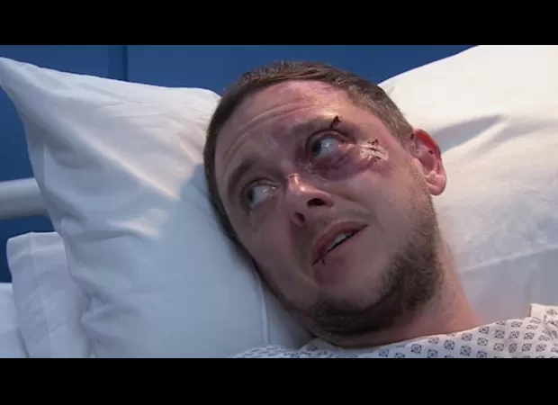 Matty from Emmerdale pleads with Amy to keep his dangerous secret hidden to avoid risking his life.