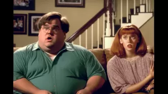 Family Guy becomes an 80s sitcom with artificial intelligence, creating a bizarre and disturbing scenario.