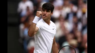 Spanish tennis player Carlos Alcaraz advances to Wimbledon final, moving closer to a rare accomplishment in the sport.