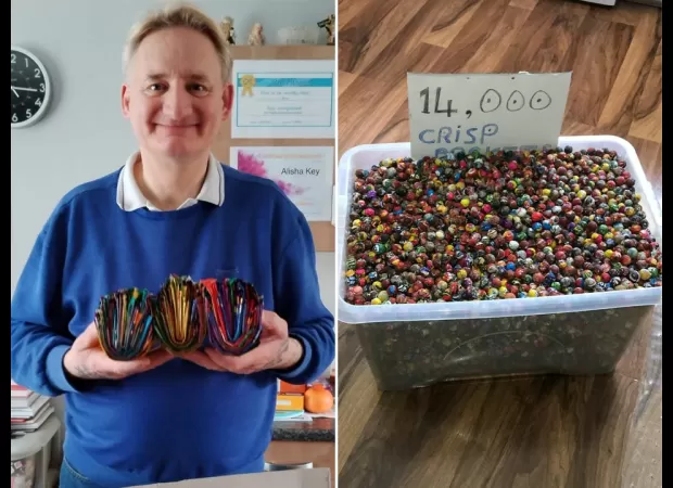 I have the biggest collection of crisp packets, but I'm quitting.