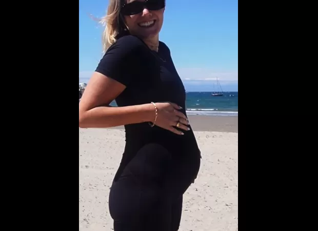 Happy Emily Clarkson shares exciting news of second pregnancy.