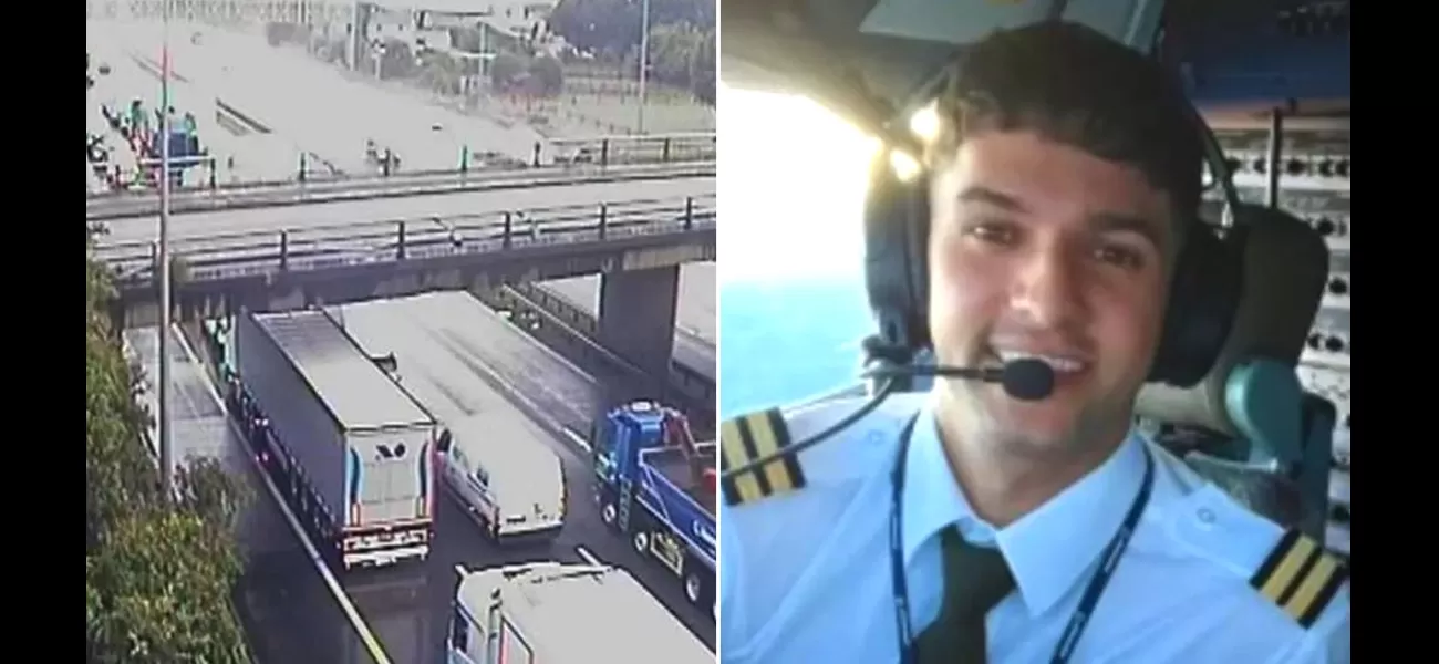 The initial photograph of the Ryanair pilot who died in a crash with a colleague while commuting to work.