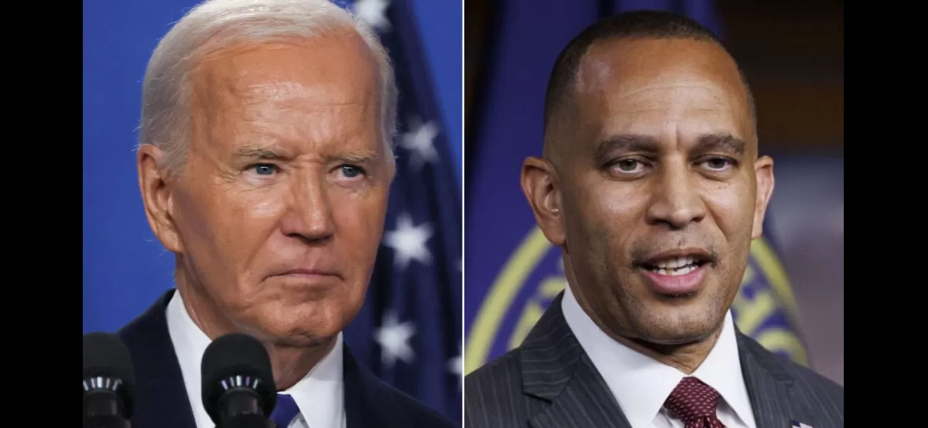 House Democrats did not back Biden during meeting.
