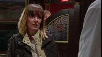 Famous Emmerdale star in tears after wild night with pals.