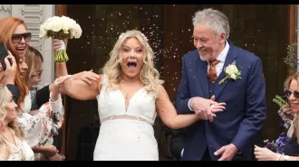 68-year-old Paul Young marries 45-year-old Lorna in a small wedding, calling her the 