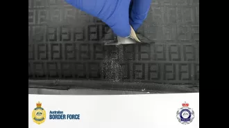 Old man accused of smuggling heroin into Melbourne Airport.