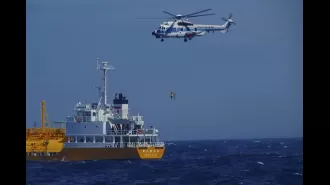 A person floating on a ring at the beach in Japan endured a 36-hour ordeal after being swept away.