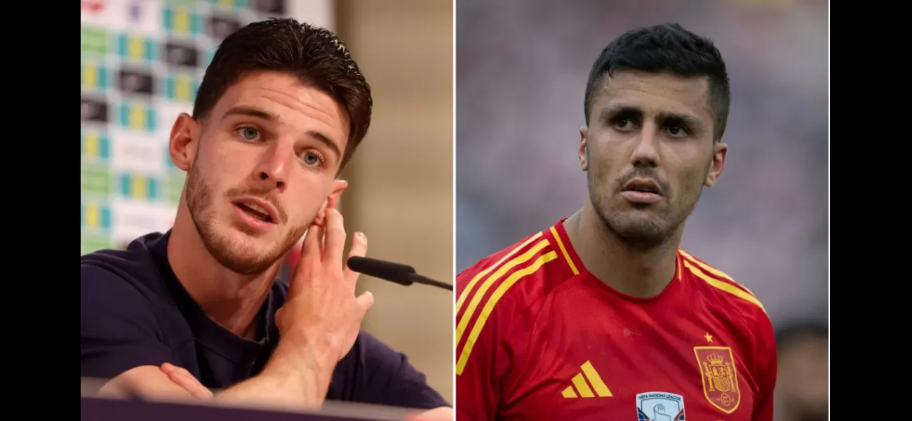 Rice sends a message to Rodri before England vs Spain final at Euro 2024.