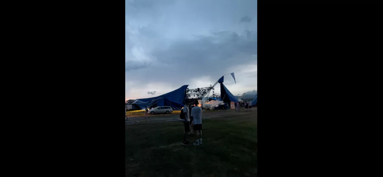 Festival cancelled due to safety concerns, 12 injured and evacuation underway.