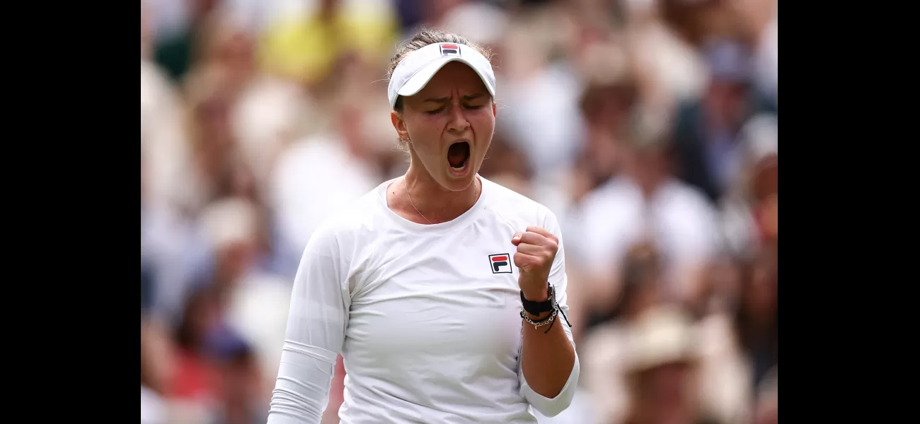 Czech player, Barbora Krejcikova, wins Wimbledon and becomes the first from her country to do so, making tennis history.