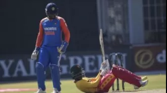 India dominates Zimbabwe, winning the 4th T20I by 10 wickets and securing a 3-1 series victory.