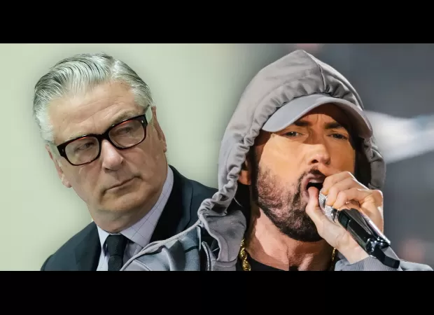 Eminem criticized for offensive rap about Alec Baldwin's Rust shooting incident.