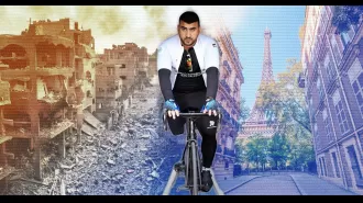 A Palestinian athlete aims to make history as the first para-cyclist from their country to compete in the Paralympics.