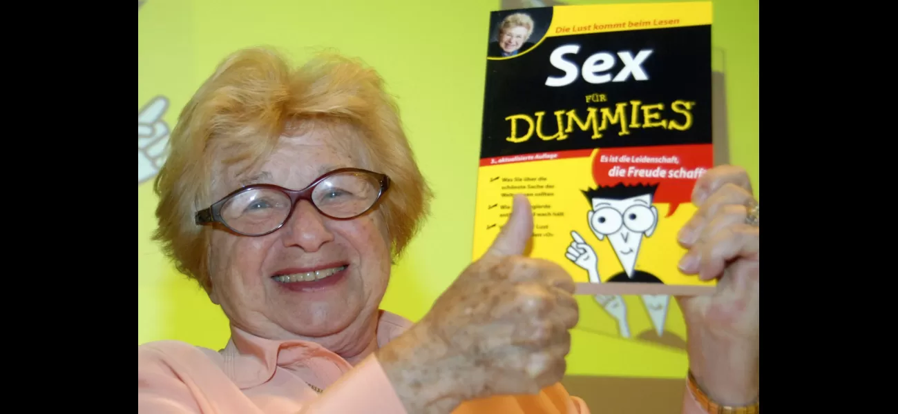 Famed sex therapist Ruth Westheimer passes away at 96.