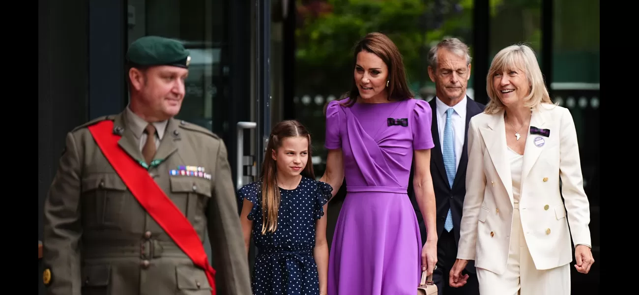 Kate Middleton and Princess Charlotte spotted at Wimbledon, marking Kate's second appearance following her cancer diagnosis.