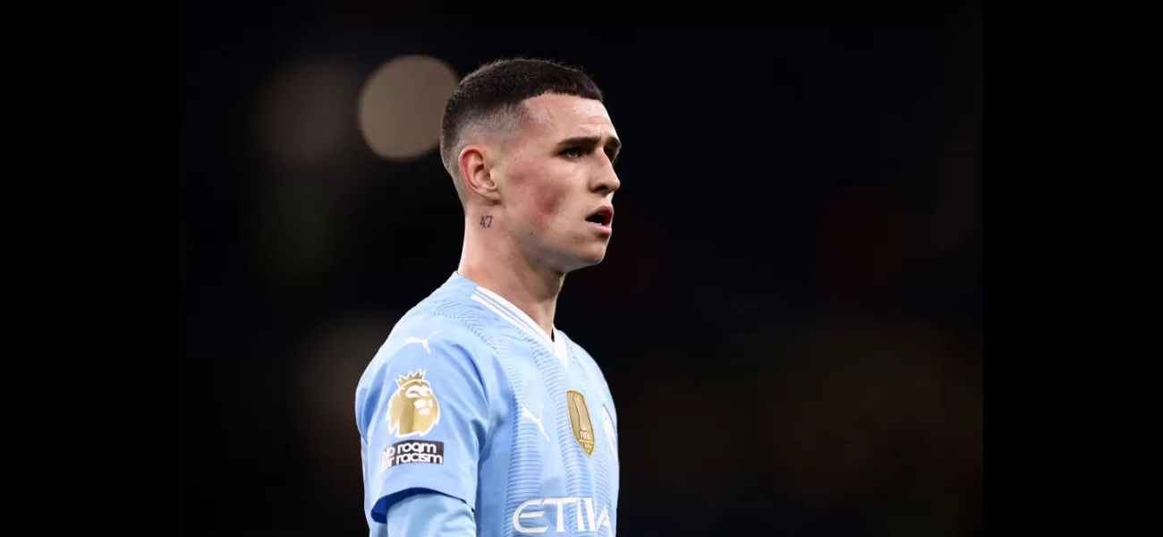 Phil Foden honors a special person with 47 tattooed on his neck, showing his love and respect.