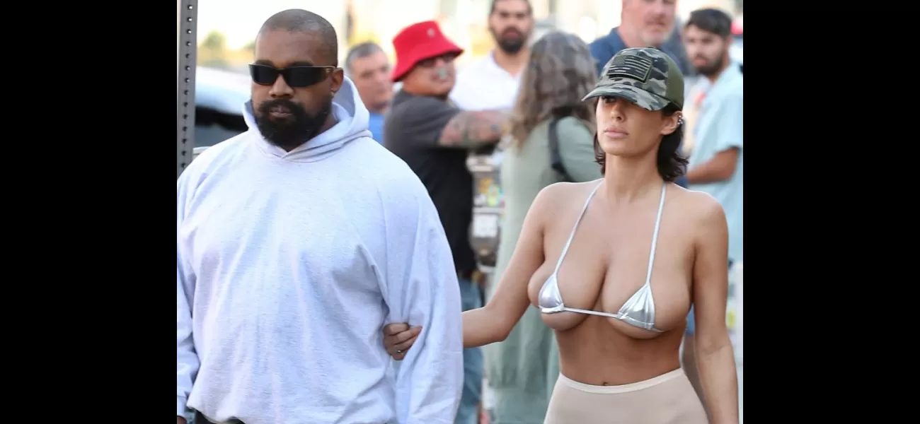 Bianca Censori, 29, and husband Kanye West, 47, wear tiny bikinis together.