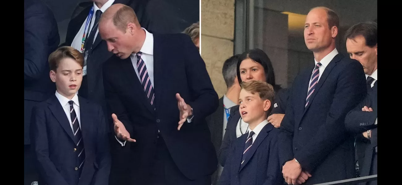 Prince George and his dad, Prince William, attend the Euro 2024 final together to watch England play.