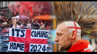 Fans in London and Berlin fill the streets for the Euro 2024 final match between England and an unknown opponent.