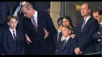 Prince George and his dad, Prince William, attend the Euro 2024 final together to watch England play.