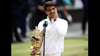 The Wimbledon audience responds to Carlos Alcaraz's message about Spain's potential in Euro 2024.