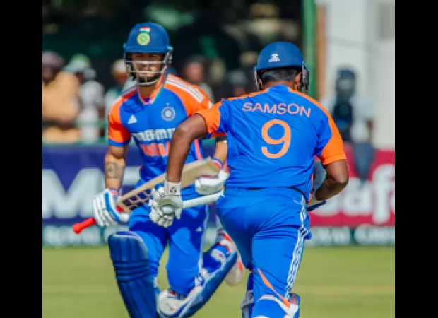 Samson and Dube lead India to 167/6 against Zimbabwe in 5th T20I with their respective performances.