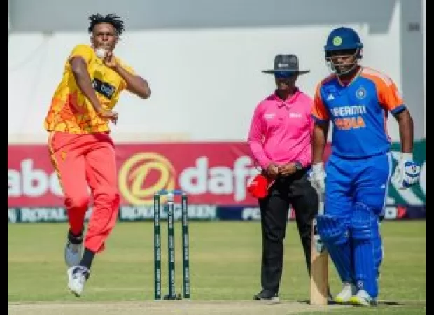 India beats Zimbabwe in 5th T20I, led by Samson and Mukesh, securing a 4-1 series win.