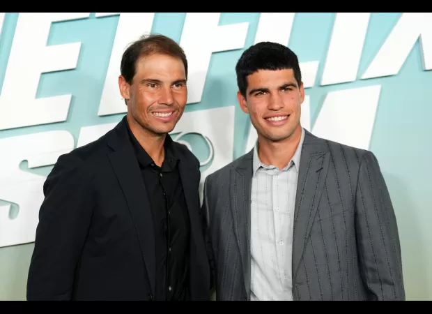 Rafael Nadal congratulates Carlos Alcaraz on his Wimbledon win with a heartfelt message.