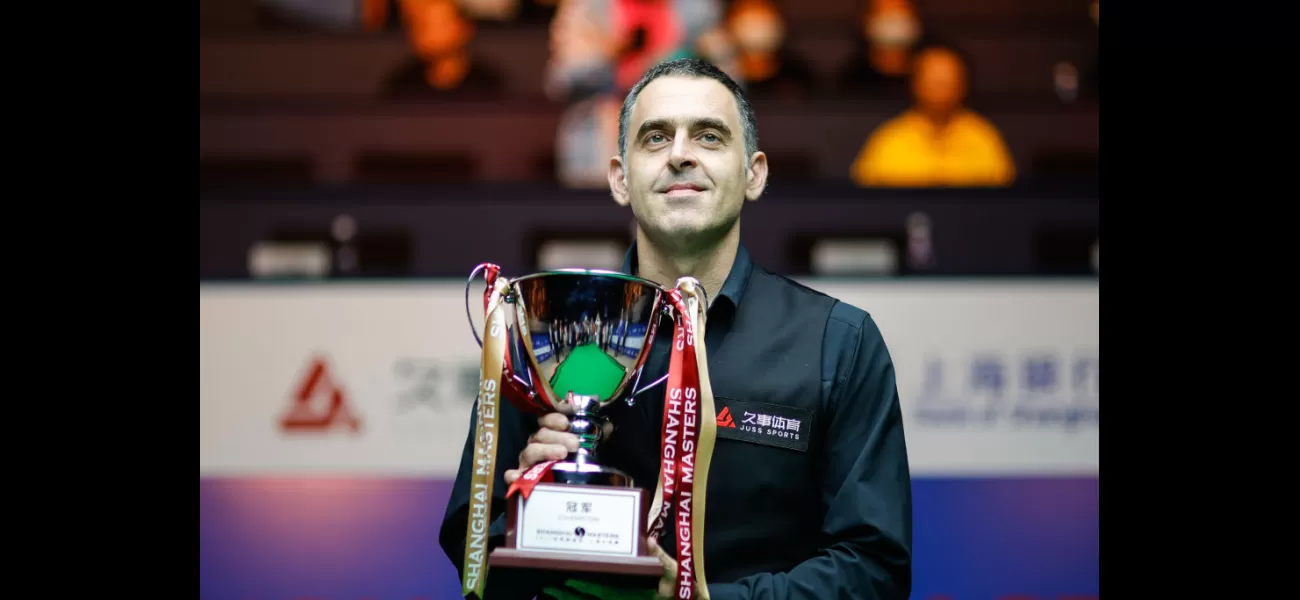 Snooker champ Ronnie O'Sullivan wants to continue dominating at the Shanghai Masters.