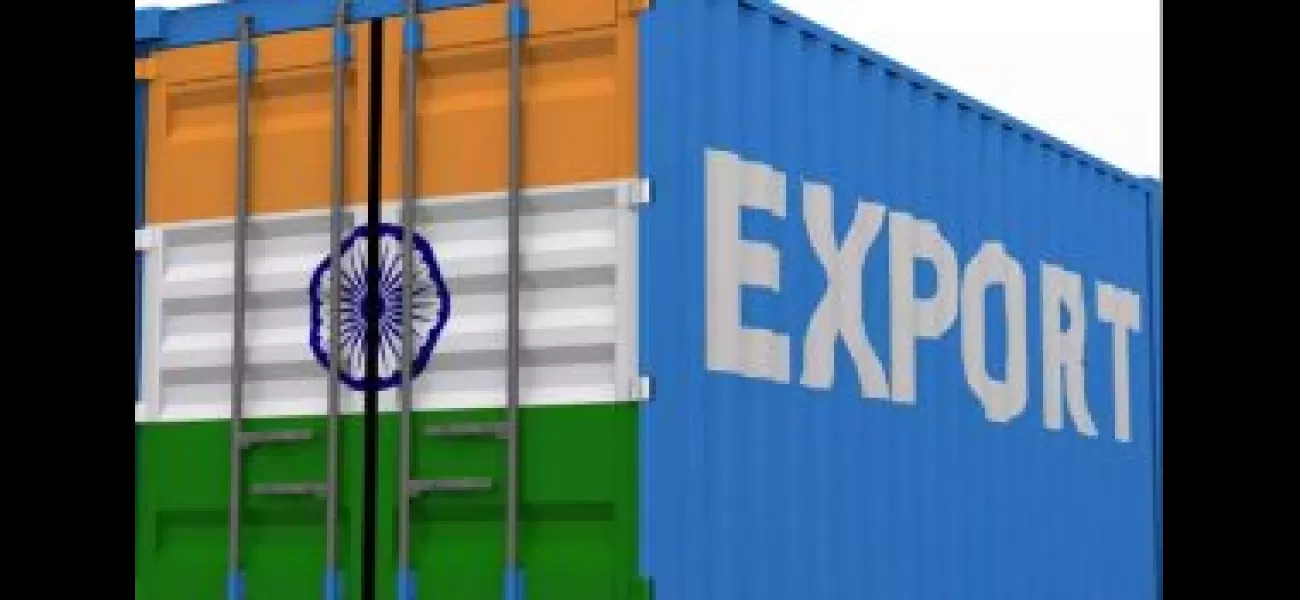 India's export industry experiences a 2.56% increase in June, reaching a total of $35.2 billion.
