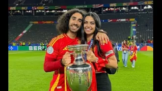 Cucurella's partner criticizes Neville following Spain's victory over England in Euro 2024 final.