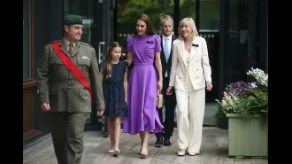 Kate attends Wimbledon for first time since cancer announcement.