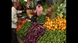 Wholesale inflation increases for 4th month in a row in June to 3.36% due to more expensive vegetables.