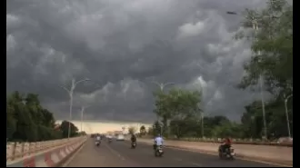 A low-pressure system is developing in the Bay of Bengal and is expected to cause heavy rain in Odisha.