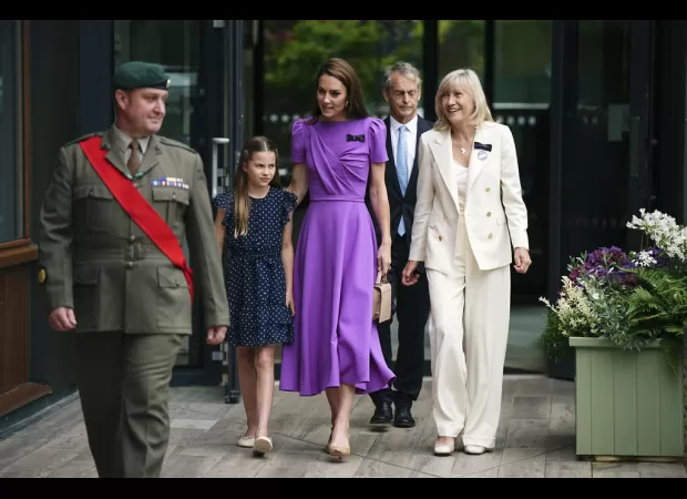 Kate attends Wimbledon for first time since cancer announcement.