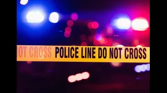 Police took mother into custody after she encouraged large, violent disturbance at local roller skating rink.