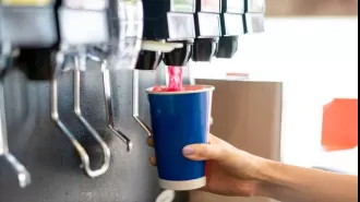 Possible paraphrase: UK nation may soon prohibit unlimited drink refills.