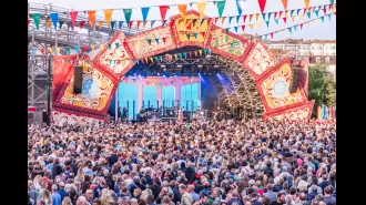 21 teenagers hospitalized for overdose at a music festival where one girl died.