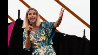 Comedian Katherine Ryan draws on Taylor Swift's influence as her fans share friendship tampons during her performances.