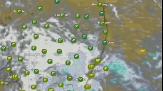 Bitterly cold weather is moving northward.