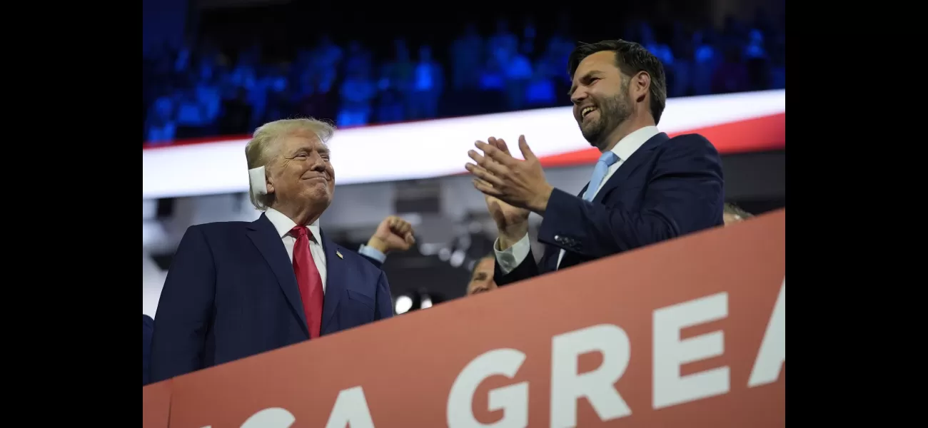 Trump receives enthusiastic welcome, smiles with bandages
