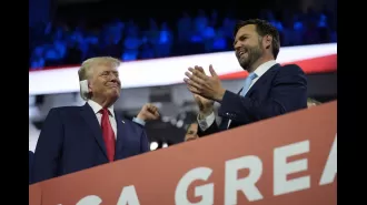 Trump receives enthusiastic welcome, smiles with bandages