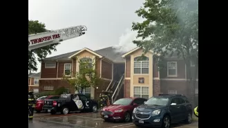 Fire caused by lightning displaces over 20 people in Thornton.